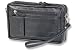 "Rimbaldi" Gro�e Business-Handgelenktasche in Super-Ausf�hrung! Serie: "Ohio", Unser Spitzenmodell. 
Gro�es Hauptfach mit viel Platz, aufklappbares Fach mit Platz wie z.B. f�r 8 Kreditkarten, 
Bilderfach, 2 gro�e und 2 kleine Einsteckf�cher und mehr, gesichert durch einen 
Doppel-Rei�verschluss, au�en mit einer Tasche unter der Umschlagklappe mit Drucknopfverschluss f�r 
eine Brille oder Smartphone, Zus�tzlich ein gro�es Rei�verschlussfach au�en - vorne, hinten langes 
Rei�verschlussfach, Leder-Trageschlaufe mit stabilen Karabinerhaken, zus�tzlich mit 
Umh�ngelederiemen und 2 stabilen Karabinerhaken, Gr��e: ca. 23,0 x 14,5 cm(Farbe: Schwarz / Soft 
Rind-Nappaleder in Super Qualit�t)