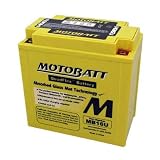12 Volt 20 Ah MotoBatt MB16U Sealed Maintenance Free AGM Battery by MotoBatt