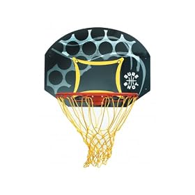 Sure Shot Junior Shot Backboard And Ring Set - Black/ Yellow/ Red
