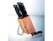 Kitchen Craft Deluxe Six Piece Utility / Steak Knife Set & Block- gift boxed