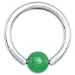 14 Gauge Jade Natural Stone BCR - 3/8"