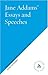 Book Jane Addams' Essays and Speeches