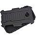 iWIRE IROB Rugged Impact Armor Hybrid Kickstand with Belt Clip Holster Case for Motorola Moto E LTE 2nd Gen with Touch Screen Pen - Black