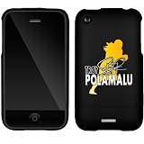 NFL Players Troy Polamalu - Silhouette design on Premium iPhone Case 3G 3GS (Black)