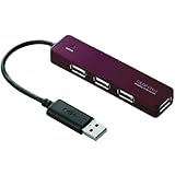ELECOM USBHUB2.0/COLOR STYLE/oXp[/4|[g/0.1m/uE U2H-ST4BBR