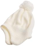 San Diego Hat Girls 2-6x Hat With Pom Pom Detail,Ivory,2-4 years