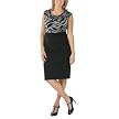 Merona&reg; Plus Short Sleeve Printed Ponte Dress - Black