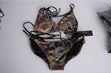 Ed Hardy Skull Lotus Sliding Women's Triangle Top Bikinis