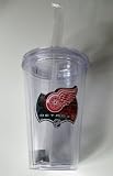 Detroit Red Wings Double Wall Tumbler with Straw