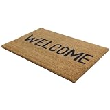 33.5 x 60cms welcome mat PVC Coir doormat mat