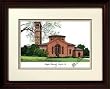 Hampton University Alma Mater Alma Mater 14x18 Lithograph in Mahogany Frame
