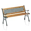 BANK GARTENBANK SITZBANK HOLZBANK METALL GUSS NOSTALGIE NEU