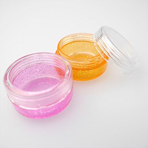 Cream Case Round Shaped Refill Cosmetic Container 13g X 2 Pcs