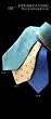 Silk Tie Prehispanic Flowers in Blue