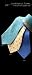 Silk Tie Prehispanic Flowers in Blue