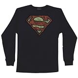 Superman - Logo Navy Long Sleeve Thermal