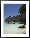 Ao Maya, Ko Phi Phi Leh, Thailand, Southeast Asia Photography Framed Art Poster Print by Joern Simensen, 31x39