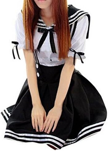 Queeneyes Japan School Uniform Cosplay Costume Anime Girl Maid Sailor Dress