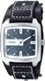 Fossil Men's JR9991 Black Leather Strap Black Analog Dial Watch