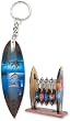 Hand Painted Surfboard Keychains 72 Pc w/ Wholesale Display
