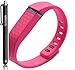 Emilys 3D Pink New Style Multicolor Combinational Replacement Bands with Metal Clasps for Fitbit Flex Only No Tracker/ Wireless Activity Bracelet Sport Wristband Fit Bit Flex Bracelet Sport Arm Band Armband