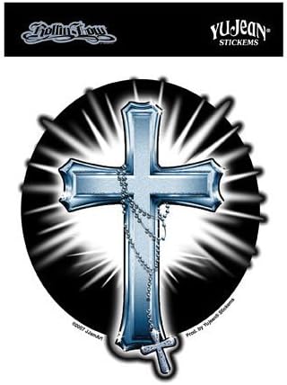 Rollin Low - Rosary and Cross - Sticker / Decal