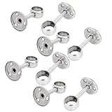 uxcell　衣類レバーブラケット　ステンレス鋼　シルバートーン　221g　衣服のためのレバーブラケット　８個入り