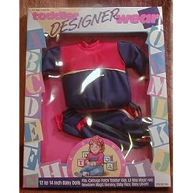 Fashon Doll Clothes Toddler Designer Wear, 12 to 14, Fits Cabbage Patch Toddler Kids, Lil Miss... by