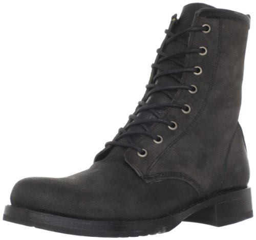 FRYE Women's Veronica Combat Boot,Black,7 M US