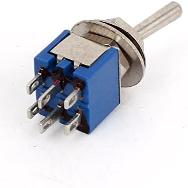 SPDT On/ON Dual Positions 6 Pin Latching Toggle Switch AC 125V 3A