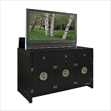 ImportAdvantage AT005212 - Black Tao Plasma / LCD Television Lift Console in Black