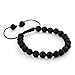 JEWELRIESHOP 8mm Handmade Macrame Adjustable Synthetic Birthstones Beaded Bracelets