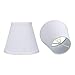 Double White Small Lamp Shade Clip On Bulb Set of 2, Alucset Barrel Fabric Lampshade for Table Chandelier Wall Lamp 4x7x6 Inch, 2Pcs Pack (White)