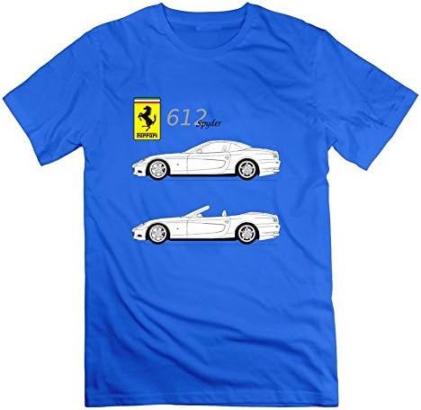 Men Ferrari (5) Custom-made O-neck Cotton Blue T Shirt Xxxx-large