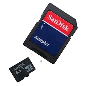 8GB Carte M�moire Pour HTC TyTN (Micro SD, Adaptateur SD Inclus)