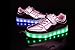 Slevel Kids Pink 16 Colors LED Light Up Shoes With Remote Flashing Sneakers - 2 M US Little Kid