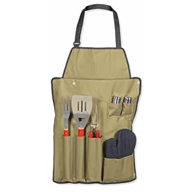 Style Asia HW4110 Chefs Basics Select 7-Piece BBQ Set with Apron
