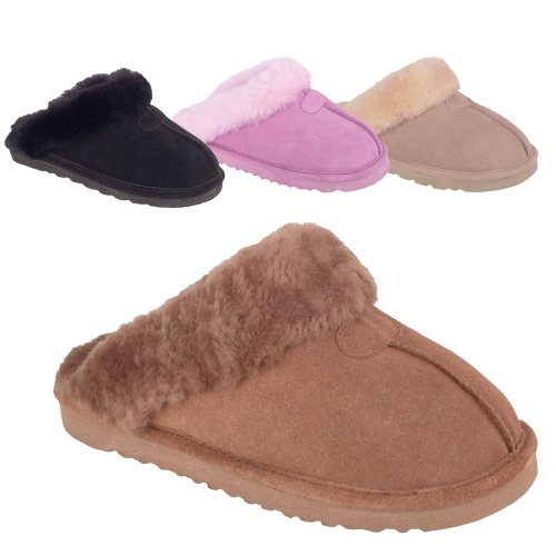 Bearpaw Womens Suede / Sheepskin Slipper - Style 471 Loki