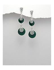 Marcasite Earrings In 92.5 Sterling Silver