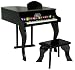 New Black Childs Wood Toy Grand Piano With Bench Kids Piano 30 Key