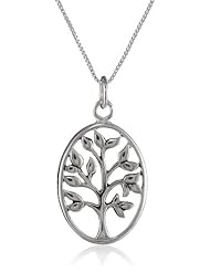 Sterling Silver "Family. My Pride and Joy" Family Tree Pendant Necklace, 18"