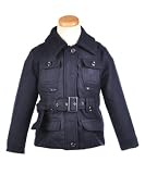 Beverly Hills Polo Club “Belt & Buttons” Jacket (Sizes 7 – 16) – navy, 10/12