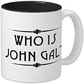 luRouse Who Is John Galt Coffee/Tea Mug 3.7" x 3.1" ,11oz