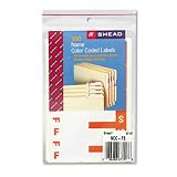 Alpha-Z Color-Coded First Letter Name Labels, Letters F  S, OE, 100/pack