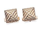 14k Yellow Gold Cuff Links