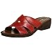 Naturalizer Women's Risco Open-toe Slide,Red Leather,11 M