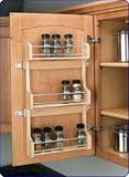 Rev-A-Shelf - 15 W Wall Door Mount Spice Rack