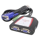 SIIG CE-VG0B11-S1 1 x 2 Compact VGA and Audio Splitter