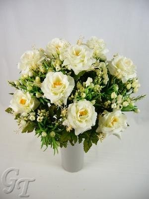 Buy Artificial Silk Flower Cream Rose and Stamen Bush from GT Decorations online at Discounted New and Used prices. Delivered to your door with Off-The-Bookshelf.