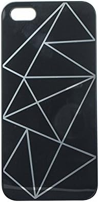 RGBMIX YK06B Cheap Waterproof Mirror Silver Printed Cover/Case/Otterbox for IPhone 5 5S,Black